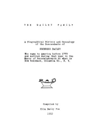 T H E D a I L E Y Ebenezer Dailey