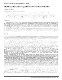 The Effects of Joule Heating on Electric-Driven Microfluidic Flow Alexander P