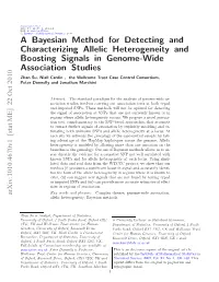 A Bayesian Method for Detecting and Characterizing Allelic Heterogeneity and Boosting Signals in Genome-Wide Association Studies