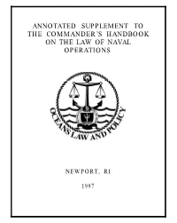 Annotated Supplement to the Commander's Handbook On