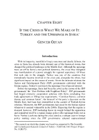 Chapter Eight If the Crisis Is What We Make of It: Turkey
