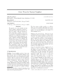 Cover Trees for Nearest Neighbor