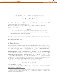 The Inverse Along a Lower Triangular Matrix∗