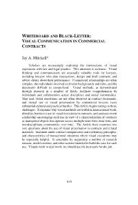 Visual Communication in Commercial Contracts