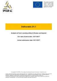 Analysis of Level Crossing Safety in Europe and Beyond