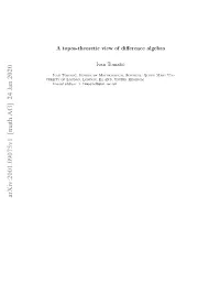 Arxiv:2001.09075V1 [Math.AG] 24 Jan 2020