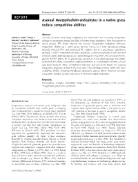 Asexual Neotyphodium Endophytes in a Native Grass Reduce Competitive Abilities