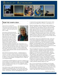 From the Chair's Desk…