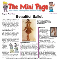 Mini Page: Beautiful Ballet