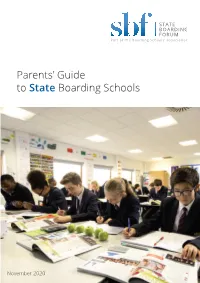 Parents' Guide to State Boarding Schools
