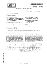 Spline Rolling Rack and Method for Preparing a Spine Rolling Rack