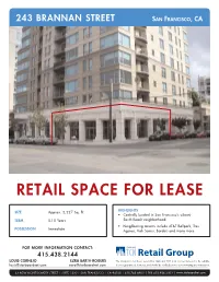 Retail Space for Lease
