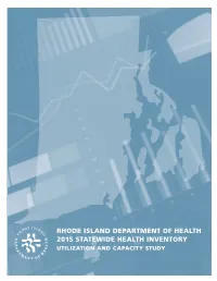 2015 Statewide Health Inventory, Utilization and Capacity Study