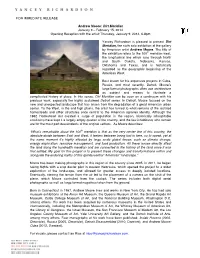 FOR IMMEDIATE RELEASE Andrew Moore