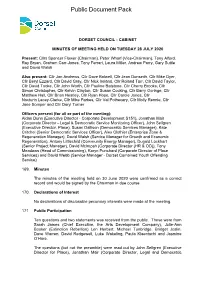 Minutes Document for Dorset Council