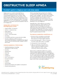 Obstructive Sleep Apnea