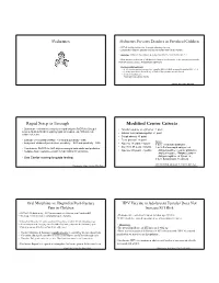 Pediatrics Rapid Strep Is Enough Modified Centor Criteria