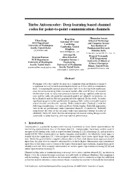 Turbo Autoencoder: Deep Learning Based Channel Codes for Point-To-Point Communication Channels