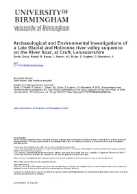 University of Birmingham Archaeological and Environmental
