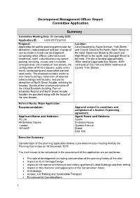 Development Management Officer Report Committee Application