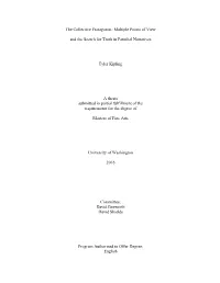 The Collective Protagonist: Multiple Points of View