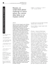 Where the Current Data Takes Us on Myopia Control