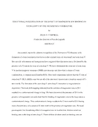 Structural Investigation of the Effect of Magnesium-Ion Binding On