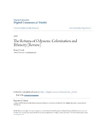 The Returns of Odysseus: Colonization and Ethnicity [Review] Erwin F