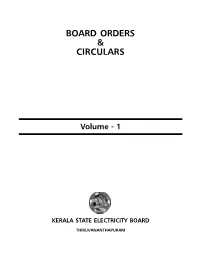 Board Orders & Circulars