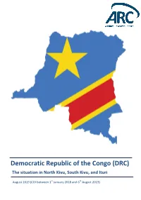 DRC) the Situation in North Kivu, South Kivu, and Ituri