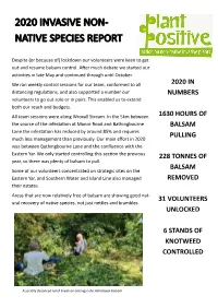 End of Year Invasive Species Report