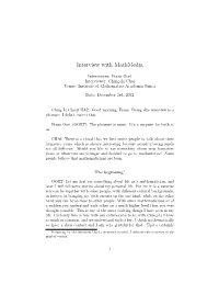 Interview with Mathmedia