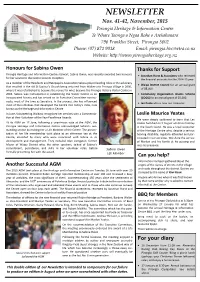 NEWSLETTER Nos