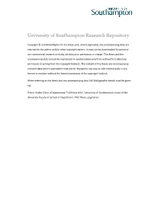 University of Southampton Research Repository