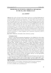 2-Problems of Studying Christian Minorities in The