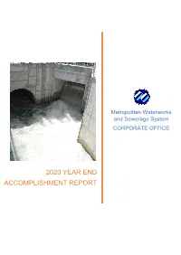 2020 Year End Accomplishment Report