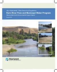 Kern River Flow and Municipal Water Program Recirculated Draft Environmental Impact Report August 2016