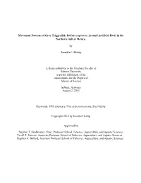 Movement Patterns of Gray Triggerfish, Balistes Capriscus, Around Artificial Reefs in the Northern Gulf of Mexico