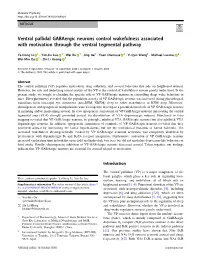 Ventral Pallidal Gabaergic Neurons Control Wakefulness Associated with Motivation Through the Ventral Tegmental Pathway
