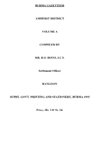 Amherst District Volume A