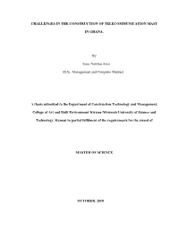 Challenges in the Construction of Telecommunication Mast