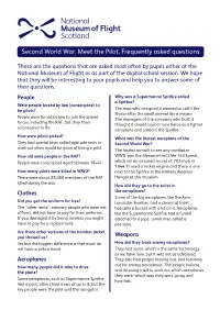 Meet the Pilot, Frequently Asked Questions