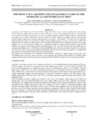 The Effect of L-Arginine and Antagonist L-Name in the Mammary Gland Of