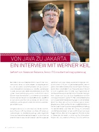 Von Java Zu Jakarta Ein Interview Mit Werner Keil