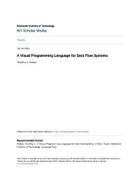 A Visual Programming Language for Data Flow Systems