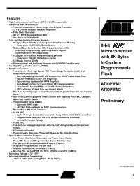 8-Bit Microcontroller with 8K Bytes In-System Programmable Flash