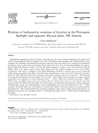 Patterns of Bathymetric Zonation of Bivalves in the Porcupine Seabight and Adjacent Abyssal Plain, NE Atlantic