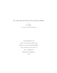 The Log Product Formula and Deformations of Modules