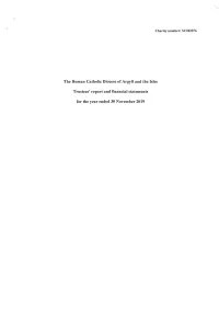 The Roman Catholic Diocese of Argyll and the Isles Trustees' Report And