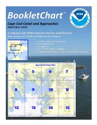 Cape Cod Canal and Approaches NOAA Chart 13236